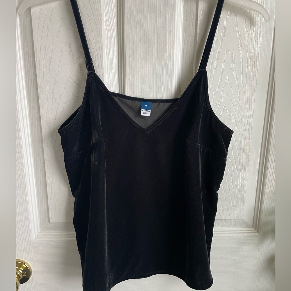 old navy velour v neck tank